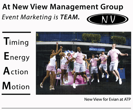 Event Marketing New View For Evian at ATP